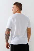 Футболка однотонная мужская 001 3XL Белый  Фото №2