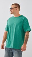 Футболка однотонная мужская 001 4XL Зеленый  Фото №1