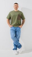 Купити Футболка однотонна чоловіча GENUA G01222-0043 S Хакі Артикул: 2000999469367 Фото мініатюра № 2
