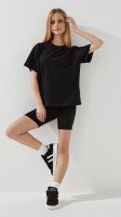 Футболка однотонна для дівчинки LAWA GBC02311 134 см Чорний  Фото №0