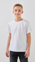 Купити Футболка однотонна дитяча LAWA KBC02303 158 см Білий Артикул: 2000990833037 Фото мініатюра № 5