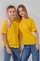 Футболка однотонна унісекс ALG 3254062 146 см Жовтий  Фото №0
