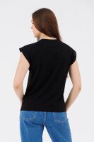 Футболка однотонная женская LAWA WTC02369 XS Черный  Фото №3