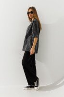 Футболка однотонна жіноча On me 779 44-46 Чорний  Фото №2