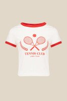 Футболка з принтом Tennis жіноча LAWA P-WB02365 L Молочний  Фото №4