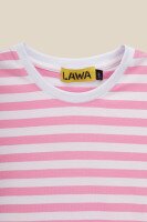 Футболка с узором для девочки LAWA GBC02403 122 см Бело-розовый  Фото №5