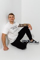 Футболка с принтом мужская 35005MP S Белый  Фото №0