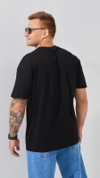 Футболка с принтом мужская  86028 3XL Черный  Фото №3
