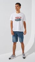 Футболка с принтом мужская Demos 4025BP M Белый  Фото №0