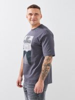 Купить Футболка с принтом мужская GENUA G01222-0030 S Графитовый Артикул: 2000999392337 Миниатюра фотографии № 3