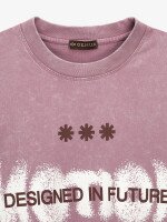 Купить Футболка с принтом мужская GENUA G01222-0036 S Фиолетовый Артикул: 2000999394652 Миниатюра фотографии № 2