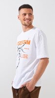 Купити Футболка з принтом чоловіча LAWA P-MB02356 S Білий Артикул: 2000999518058 Фото мініатюра № 3