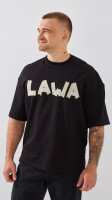 Футболка з принтом чоловіча LAWA P-MT02303 S Чорний