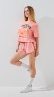 Купить Футболка с принтом для девочки LAWA P-GB02329 134 см Персиковый Артикул: 2888000018236 Миниатюра фотографии № 4