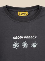 Купить Футболка с принтом для девочки LAWA P-GB02352 134 см Графитовый Артикул: 2000999641947 Миниатюра фотографии № 2