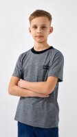 Футболка с принтом для мальчика Deniz 2524 146 см Темно-синий