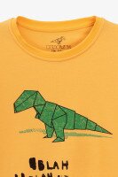 Футболка з принтом для хлопчика Dinomin 1020 104 см Жовтий  Фото №1