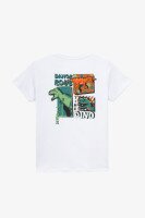 Футболка з принтом для хлопчика Dinomin 2019 110 см Білий  Фото №0
