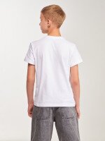 Купити Футболка з принтом для хлопчика LAWA P-BB02347 140 см Білий Артикул: 2000999629730 Фото мініатюра № 4