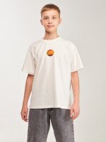 Купити Футболка з принтом для хлопчика LAWA P-BB02349 152 см Молочний Артикул: 2000999633119 Фото мініатюра № 1