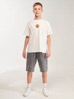 Купити Футболка з принтом для хлопчика LAWA P-BB02349 152 см Молочний Артикул: 2000999633119 Фото мініатюра № 2
