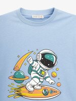 Купить Футболка с принтом для мальчика Toontoy 4682 110 см Голубой Артикул: 2000999577321 Миниатюра фотографии № 7
