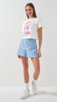 Футболка з принтом Enjoy Summer жіноча  LAWA P-WB02401 M Молочний  Фото №0