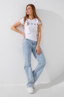 Футболка с принтом женская Ponki 24406-12 S Белый  Фото №2