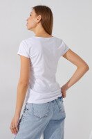 Футболка с принтом женская Ponki 24406-12 S Белый  Фото №3