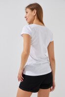 Футболка с принтом женская Ponki 24406-15 S Белый  Фото №2