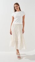 Футболка с принтом женская YINKEKE 3808 One Size Белый  Фото №0