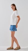Футболка з принтом жіноча YINKEKE 7113-1 One Size Білий  Фото №2