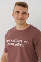 Футболка с принтом мужская 35005MP M Коричневый (2000990512444A)  Фото №1