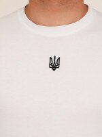 Футболка з принтом чоловіча Герб чорний LAWA E-MB02307 S Білий  Фото №2