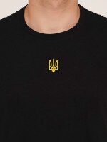 Футболка з принтом чоловіча Герб золотий LAWA E-MB02307 S Чорний  Фото №2