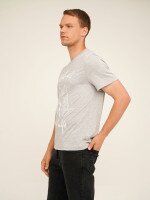 Футболка з принтом чоловіча LAWA P-MB02308 S Сірий  Фото №1