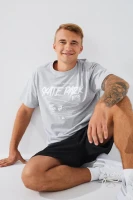 Футболка с принтом мужская LAWA P-MB02316 S Серый  Фото №0