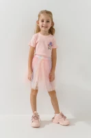Купить Футболка с принтом для девочки Baby Show 16593 98 см Персиковый Артикул: 2000990924681 Миниатюра фотографии № 2