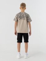 Футболка с принтом для мальчика Popito 0011 134 см Кофейный (2000990477446S)  Фото №3