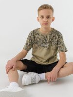 Футболка с принтом для мальчика Popito 0011 134 см Хаки (2000990477507S)  Фото №2