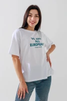 Футболка с принтом женская 6000-12MP One Size Белый (2000990508225A)  Фото №0