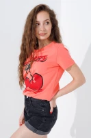 Футболка с принтом женская Cherry LAWA P-WB02366 XS Персиковый  Фото №0