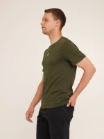 Купити Футболка з принтом чоловіча LAWA E-MB02308 XL Оливковий Артикул: 2000990492159 Фото мініатюра № 2