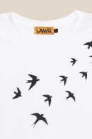 Футболка з принтом жіноча LAWA CTM P-WB02310 Ластівки XS Білий  Фото №5