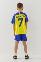 Купить Футбольная форма для мальчика BLD AL NASSR RONALDO 110 см Сине-желтый Артикул: 2000990102157 Миниатюра фотографии № 4