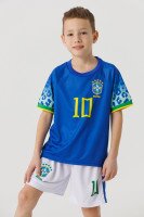 Футбольна форма для хлопчика BLD БРАЗІЛІЯ NEYMAR 110 см Синій (2000990366771A)  Фото №0