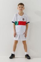 Футбольна форма для хлопчика BLD ПОРТУГАЛІЯ RONALDO 110 см Білий  Фото №1