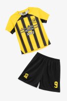 Футбольная форма для мальчика BLD AL ITTIHAD BENZEMA 110 см Желтый  Фото №4