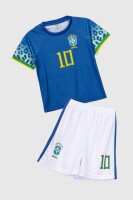 Футбольна форма для хлопчика BLD БРАЗІЛІЯ NEYMAR 110 см Синій (2000990366771A)  Фото №5