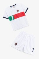 Футбольна форма для хлопчика BLD ПОРТУГАЛІЯ RONALDO 110 см Білий  Фото №4